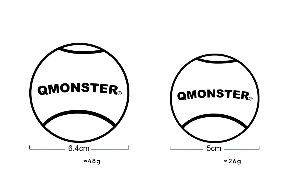 Игрушка для собак QMonster Q-Balls теннисные мячики 4шт S (диаметр 5 см)